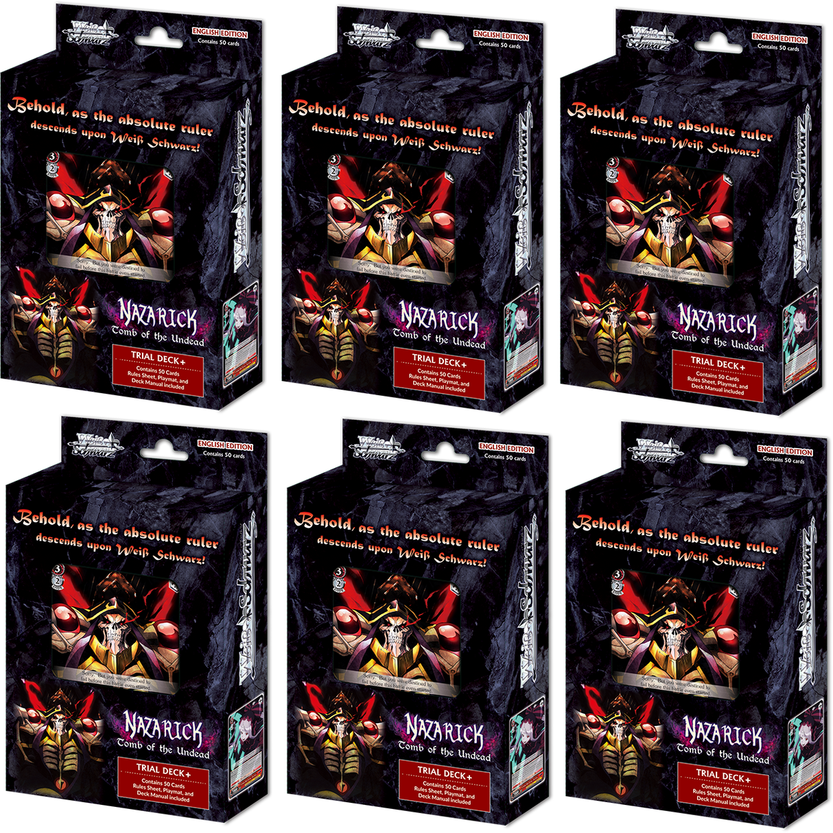 Nazarick: Tomb of the Undead - Trial Deck+ Display (2nd Edition)