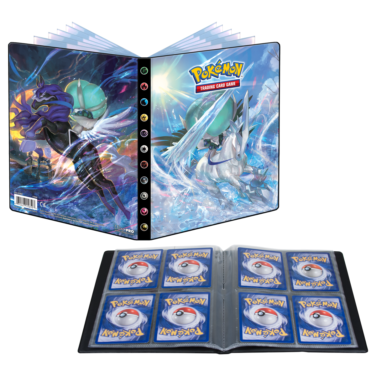 Ultra PRO: 4-Pocket Portfolio - Sword & Shield (Ice & Shadow Rider Calyrex)