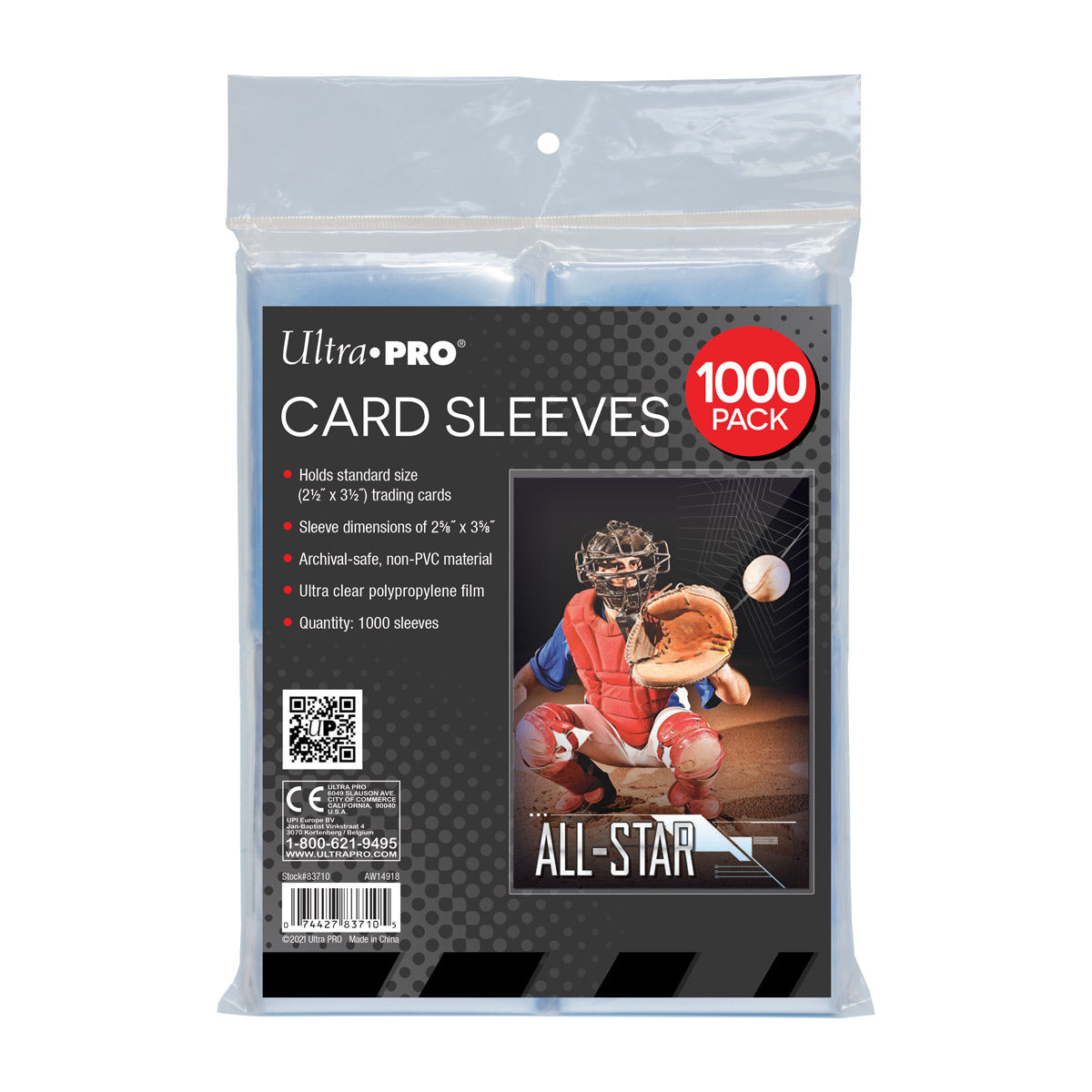 Ultra PRO: Standard 1000ct Sleeves (Clear)
