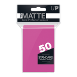 Ultra PRO: Standard 50ct Sleeves - PRO-Matte (Bright Pink)