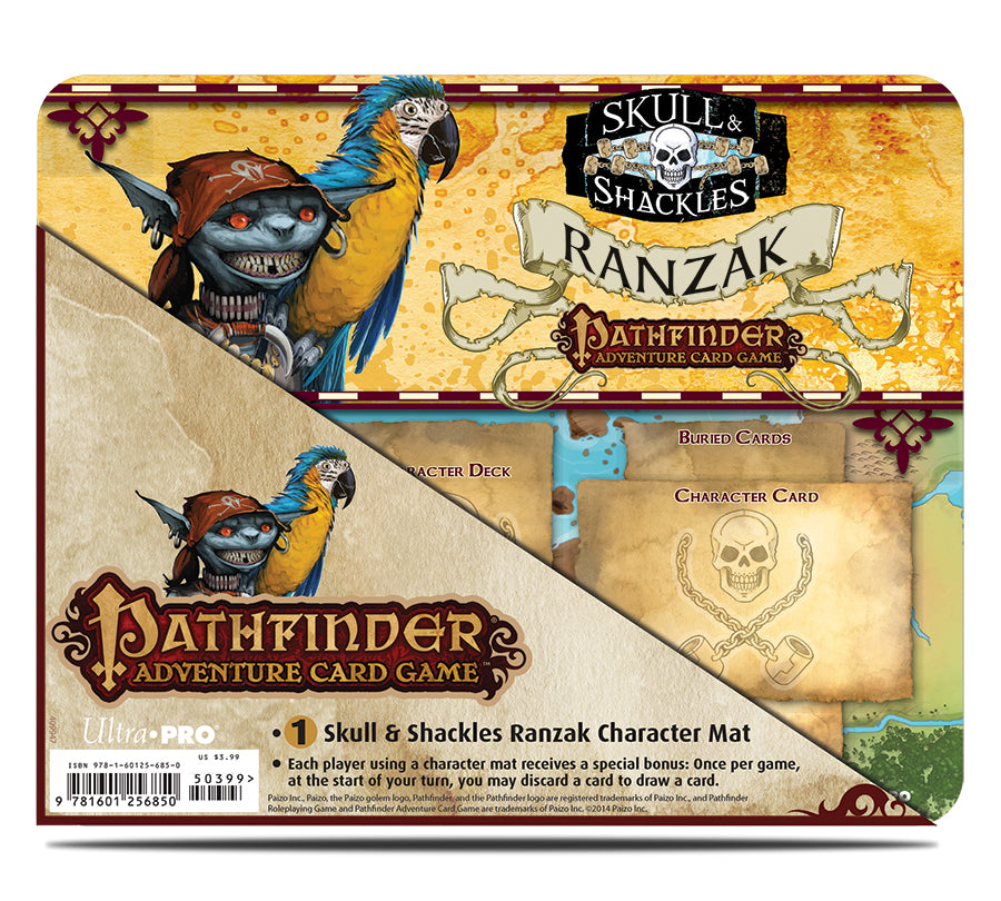 Ultra PRO: Playmat - Pathfinder (Skull and Shackles Ranzak Character Mat)