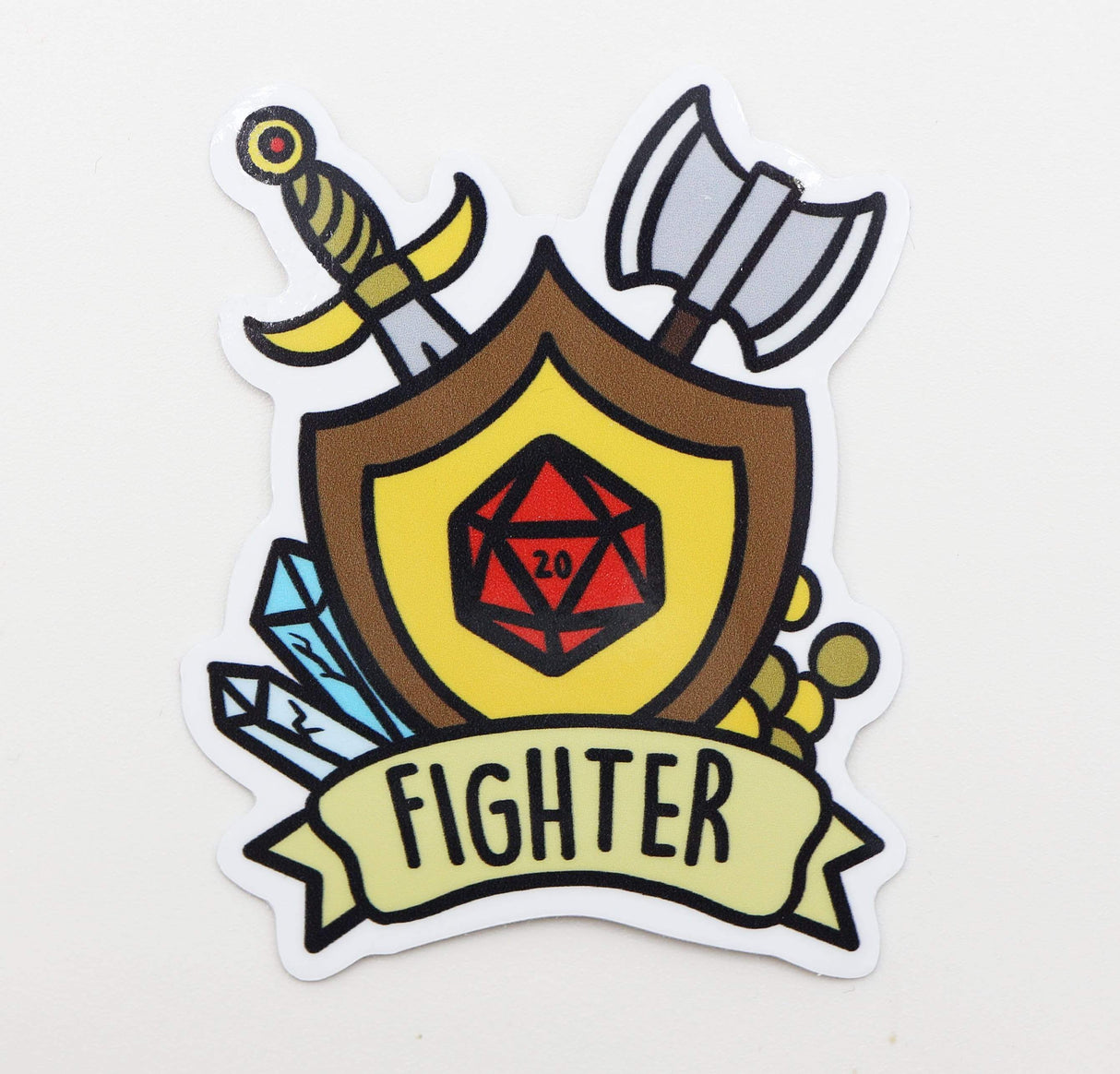 Banner Class Sticker: Fighter