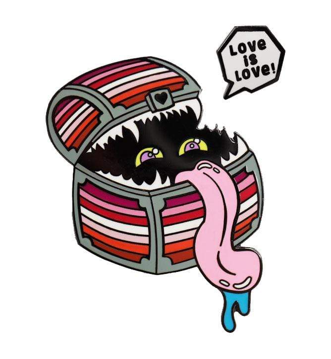 Enamel Mimic Pride Pin - Lesbian