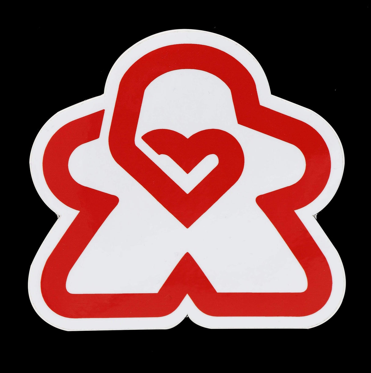 Heart Meeple Sticker