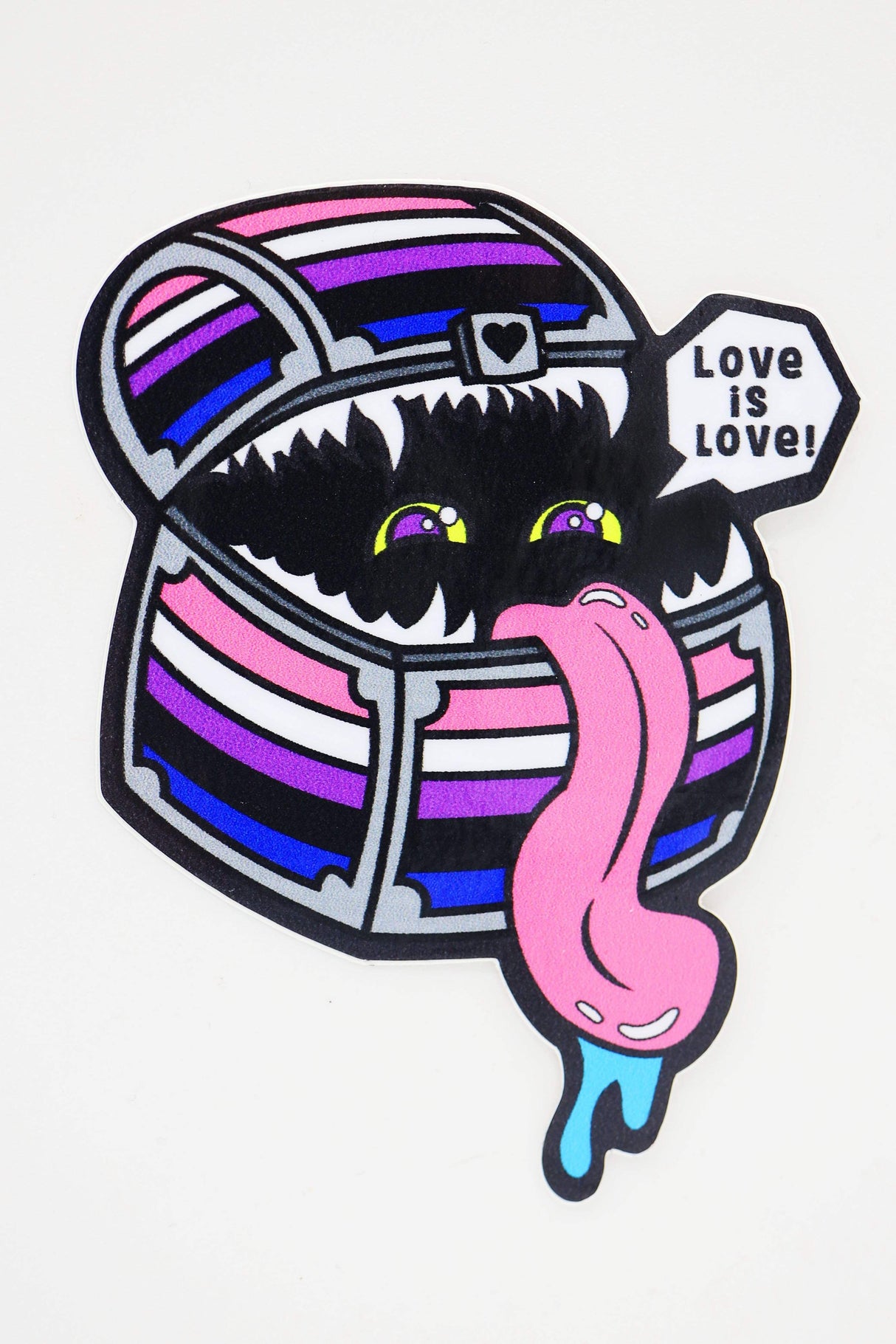 Pride Mimic Sticker: Genderfluid