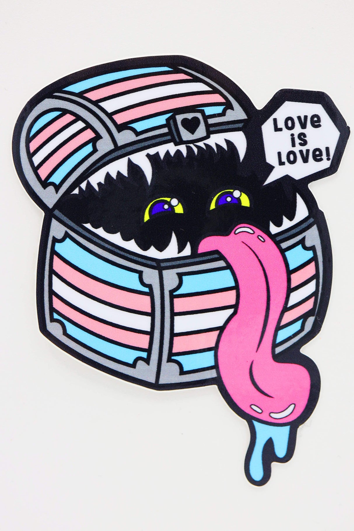 Pride Mimic Sticker: Trans