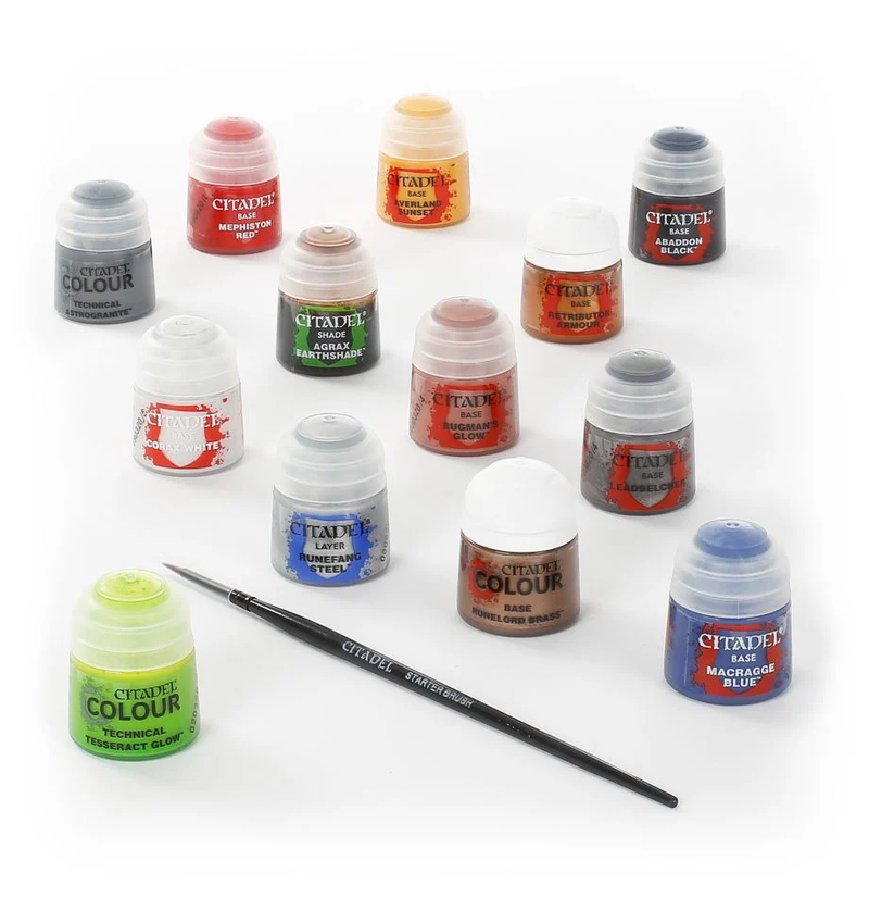 warhammer 40,000 paints and tools set