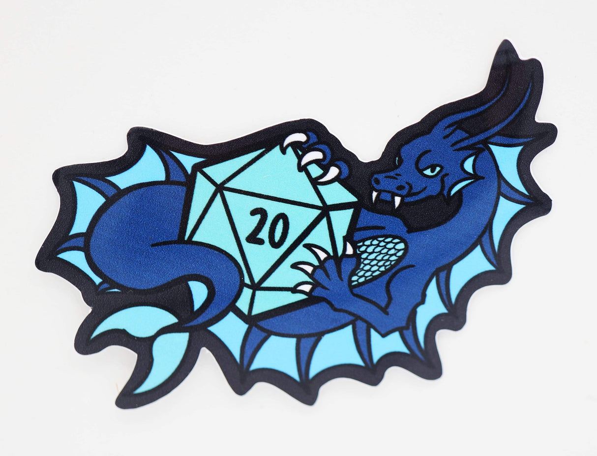 Dice Dragon Sticker: Water