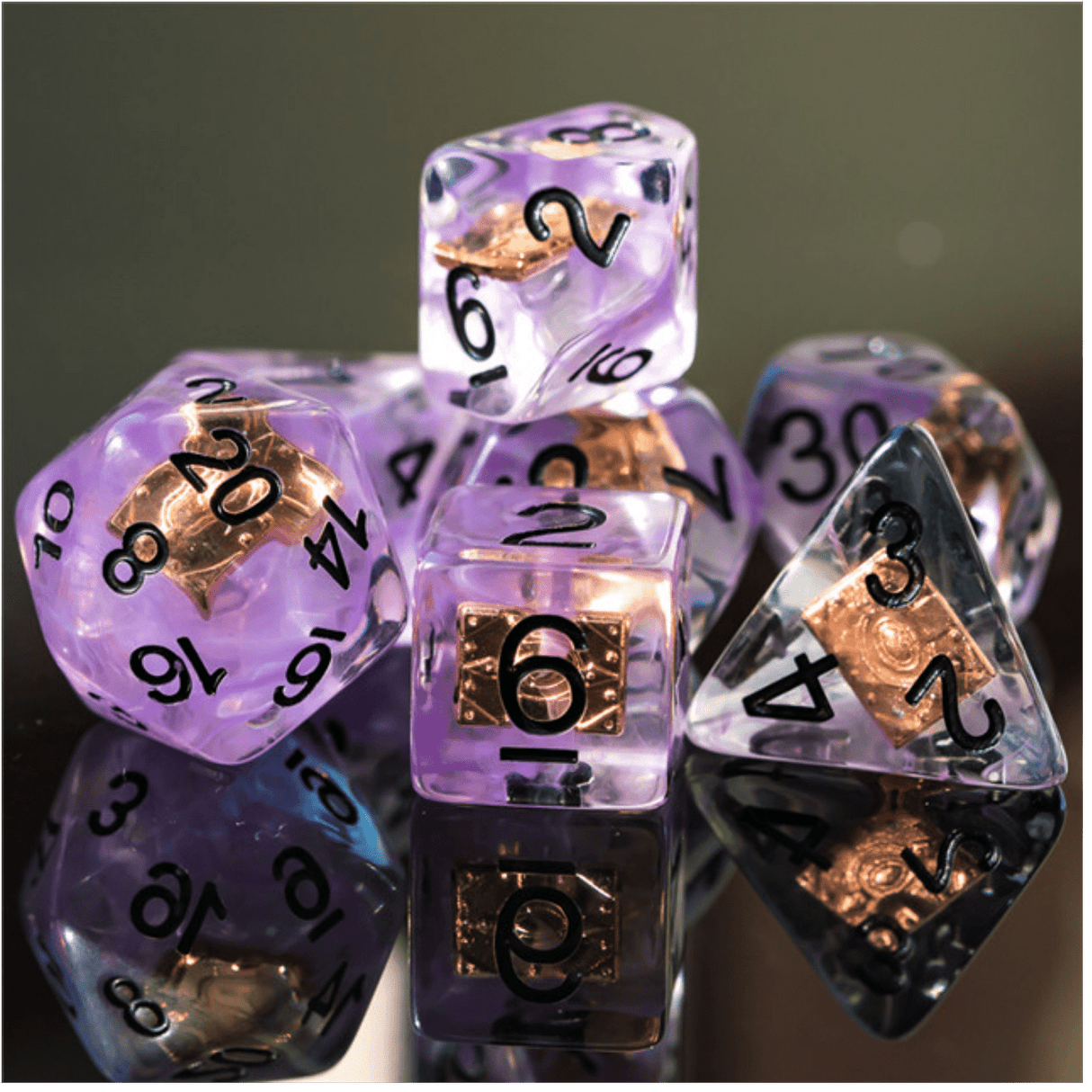 Warlock's Eldrich Tome Class RPG Dice Set